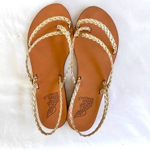 Ancient Greek Sandals Yianna Size 41 in Gold